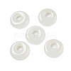 Natural White Jade Donut/Pi Disc Charms G-G142-02S-1