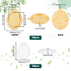 DIY Blank Oval Pendant Making Kit DIY-PH0020-84-2