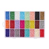360G 24 Colors Glass Seed Beads SEED-YW0001-12A-1