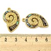 Natural Paua Shell Pendants X-STAS-P341-01G-01-3