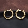 Brass Huggie Hoop Earrings EJEW-L231-31G-4