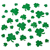34Pcs 4 Styles Clover Embroidered Cloth Patch PATC-FG0003-43-1