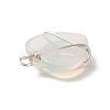 Opalite Pendants PALLOY-JF01663-01-3