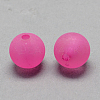 Transparent Acrylic Ball Beads FACR-R021-8mm-02-1