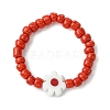 Glass Seed Beads Stretch Rings RJEW-MZ00023-4