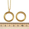 304 Stainless Steel Visible Flat Round Locket Pendant Pet Urn Ashes Necklaces NJEW-S455-08G-6