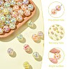 Plating Transparent Acrylic Beads TACR-CJC0001-12-3