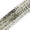 Crackle Transparent Glass Beads Strands GLAA-N068-03A-02-1