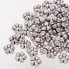 Heart Tibetan Style Charms Tibetan Silver Spacers Beads X-AC0752-NF-3