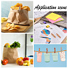10Pcs 10 Styles Flower Printed Wooden Craft Pegs Clips AJEW-WH0248-505-6