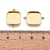 304 Stainless Steel Connector Cabochon Settings STAS-Q113-35G-3