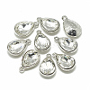 Alloy Glass Pendants PALLOY-T028-10x14mm-01-1