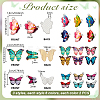 Printed Alloy Enamel Big Pendants PALLOY-PH0013-41-2