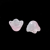Spray Painted Transparent Glass Beads X-GLAA-D006-10-3