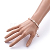 Natural Baroque Pearl Keshi Pearl Beaded Bracelets BJEW-JB05266-03-4