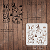 Plastic Reusable Drawing Painting Stencils Templates DIY-WH0172-476-2