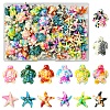 124Pcs 14 Styles Synthetic Turquoise Dyed Beads G-FS0005-88-1