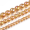 Electroplate Transparent Glass Beads Strands LS-GLAA-T032-T8mm-AB08-4