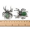 Dual-use Items Alloy Pave Jet Rhinestone Spider Brooch JEWB-C026-07B-AS-3