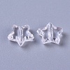 Transparent Acrylic Beads X-SACR-WH0002-07K-2