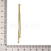 Brass Square Snake Chain Big Pendants KK-G510-09G-3