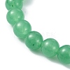 Natural Malaysia Jade Beads Stretch Bracelets for Women BJEW-JB11360-03-4