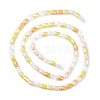 Gradient Color Electroplate Glass Bead Strands GLAA-E042-01C-2