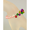 Fashion Imitation Acrylic Pearl Stretchy Bracelets for Kids BJEW-JB01056-04-3