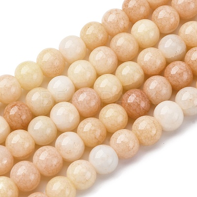 Ombre Effect Dyed Glass Beads Strands GLAA-T031-01O-07-1