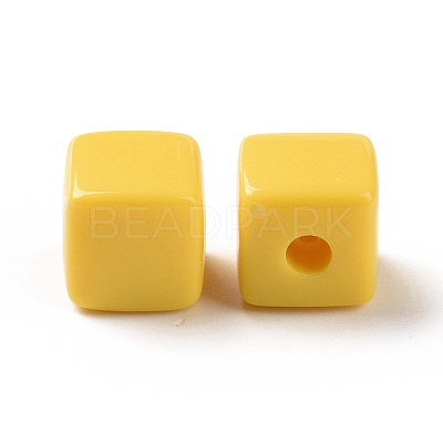 Opaque Acrylic Beads OACR-E015-02E-1