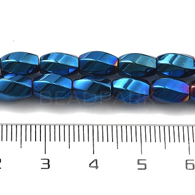 Electroplated Synthetic Magnetic Hematite Beads Strands G-P545-G01-02E-1