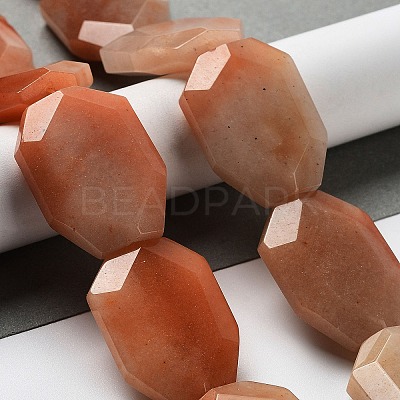 Natural Red Aventurine Beads Strands G-M429-A01-01-1