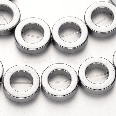 Electroplate Non-magnetic Synthetic Hematite Beads Strands G-F300-04-01-1