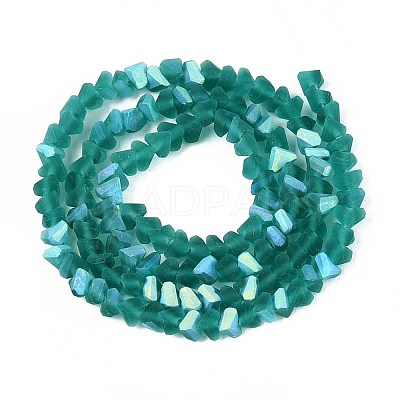 Frosted Transparent Glass Beads Strands LS-GLAA-N054-4mm-09-1