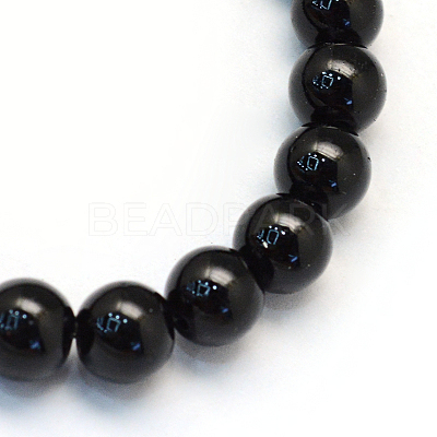 Baking Paint Pearlized Glass Pearl Round Bead Strands HY-Q330-8mm-80-1