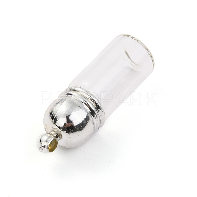 Glass Bottle Pendants GLAA-H105-14A-1