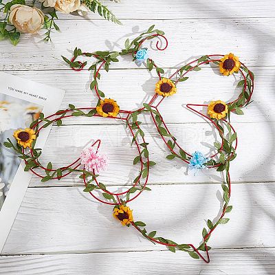 2Pcs Iron Plant Supports DIY-SP0006-98C-1