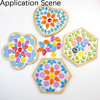 Pearlized Plated Opaque Glass Cabochons PORC-S778-8x12-M-1