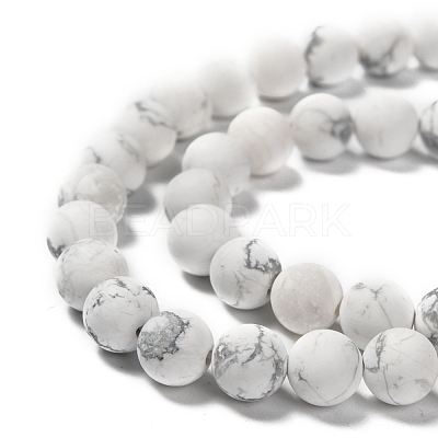 Natural Howlite Beads Strands X-G-D696-8mm-1