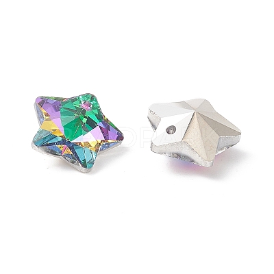 Electroplate Glass Charms GLAA-H104-A06-1