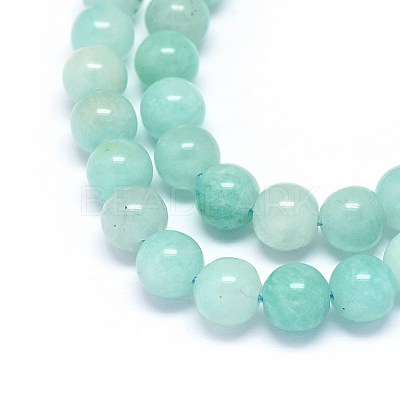 Natural Amazonite Beads Strands G-F602-02-6mm-1