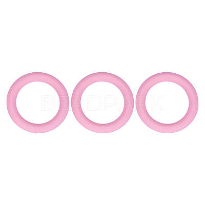 3Pcs Ring Silicone Focal Beads JX895G-01-1