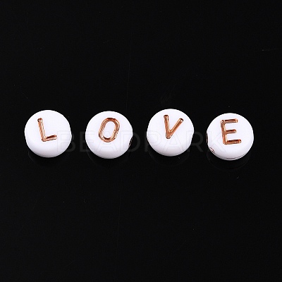 Plating Acrylic Beads PACR-Q112-07C-1