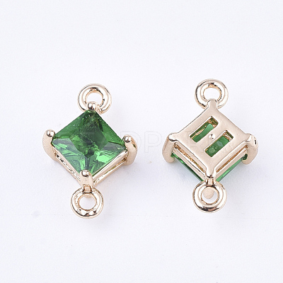 Transparent Glass Links connectors X-GLAA-T007-14B-1