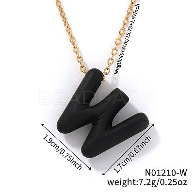 Alloy Initial Pendant Necklaces RS8745-23-1