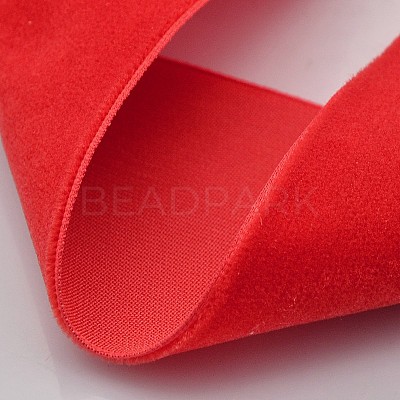 Polyester Velvet Ribbon for Gift Packing and Festival Decoration SRIB-M001-23mm-235-1