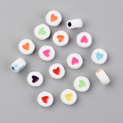 Opaque Acrylic Beads ACRP-T004-02-1