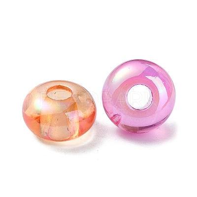 Transparent Acrylic European Beads OACR-E033-20-1
