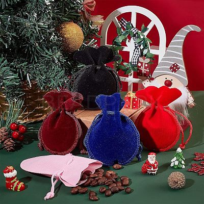 Velvet Gift Bags Drawstring Jewelry Pouches Wedding Favor Bags TP-NB0001-11-1
