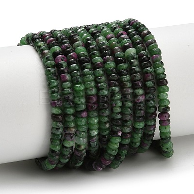 Natural Ruby in Zoisite Beads Strands G-Z110-B41-2x4mm-1